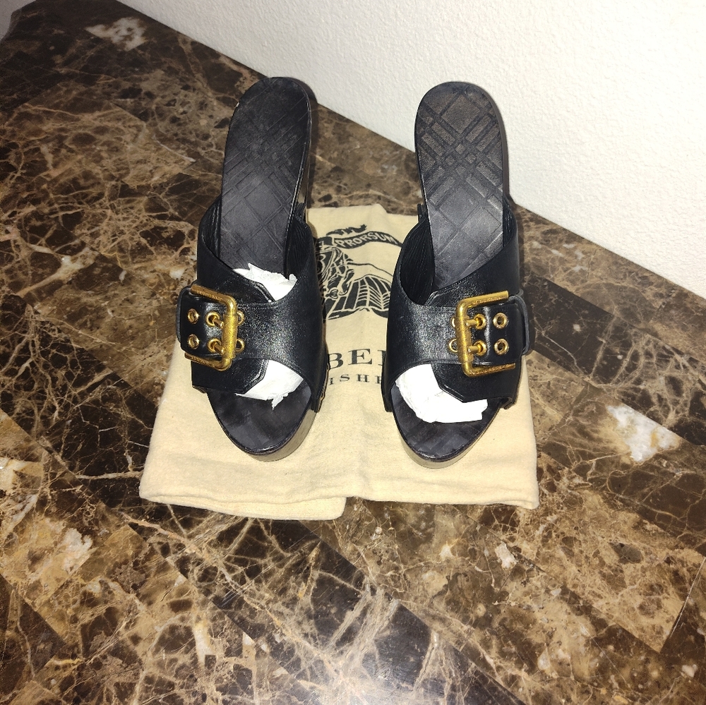 Burberry Clog Heels 9.5